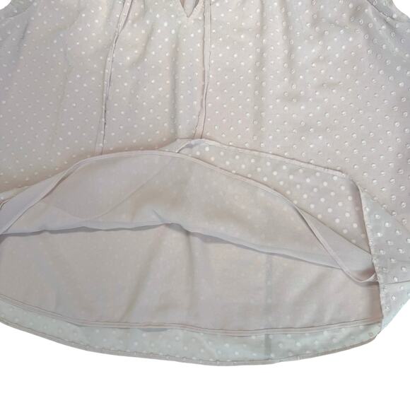 Express Lined Pink Ruffle Blouse Womens M Flutter Sleeve Feminine Coquette Top - Picture 7 of 16